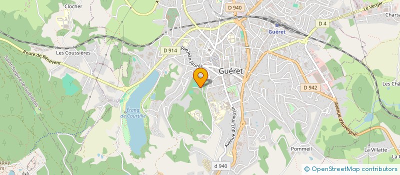 localisation de l'entreprise ACADEMIE DE BOXE GUERET CREUSE - ABGC  GUERET