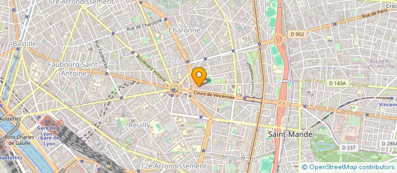 localisation de l'entreprise ACADEMIE DE DANSE 4 TEMPS  PARIS