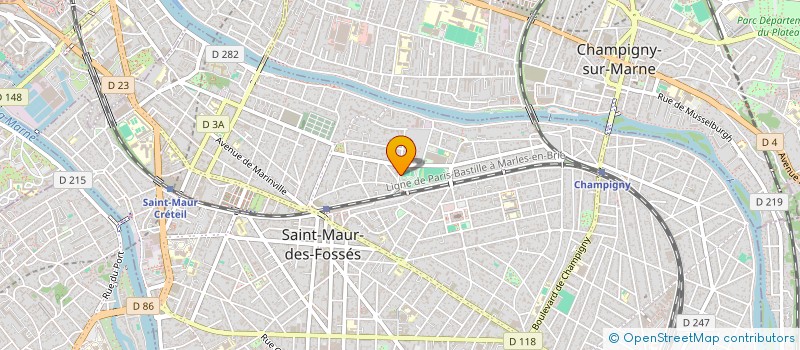 localisation de l'entreprise ACADEMIE DE DANSE DE ST MAUR ET IDF à SAINT-MAUR-DES-FOSSES