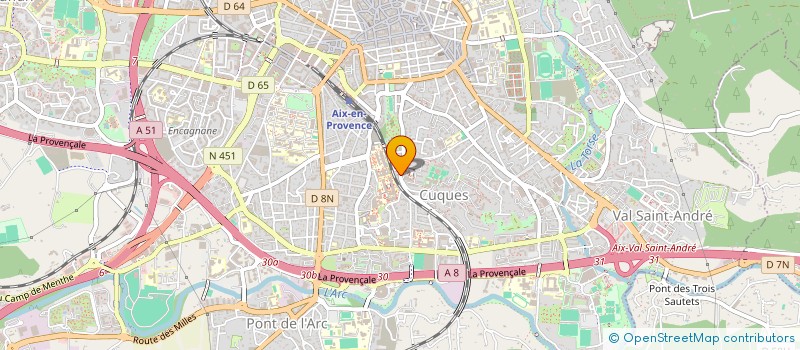 localisation de l'entreprise ACADEMIE DE DANSES LATINES  AIX-EN-PROVENCE