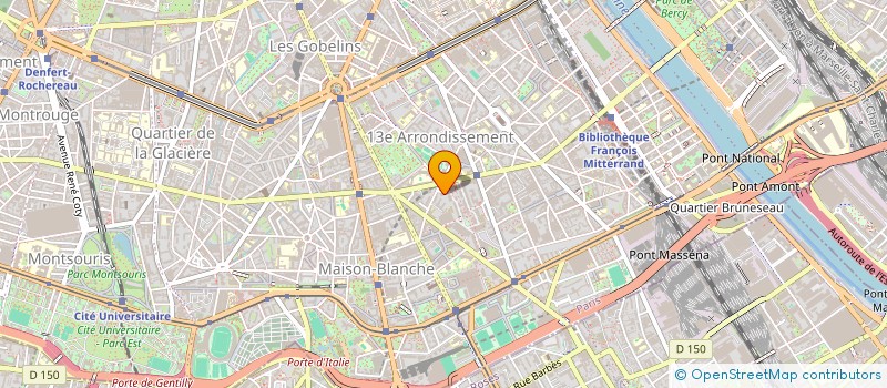 localisation de l'entreprise ACADEMIE DE DEVELOPPEMENT PERSONNEL AU TRAVERS DE LA PRATIQUE ET DE LA TRANSMISSION DES ARTS DE COMBATS -PARIS 13  PARIS