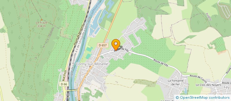 localisation de l'entreprise ACADEMIE DE DRESSEURS - J.C.C CORNY  CORNY-SUR-MOSELLE