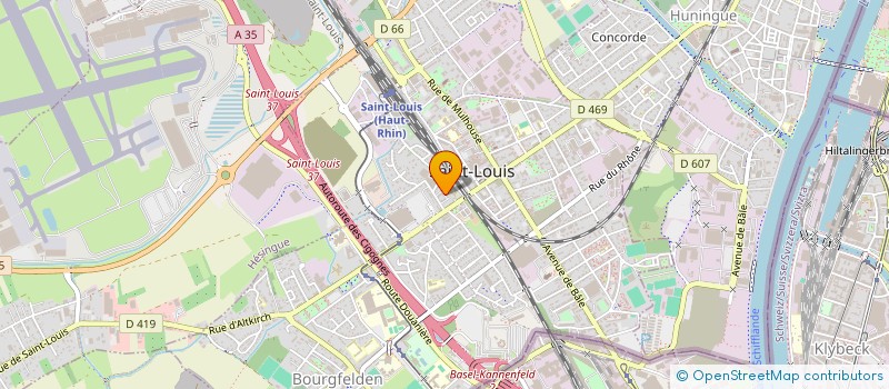 localisation de l'entreprise ACADEMIE DE FOOTBALL DES 3 FRONTIERES à SAINT-LOUIS