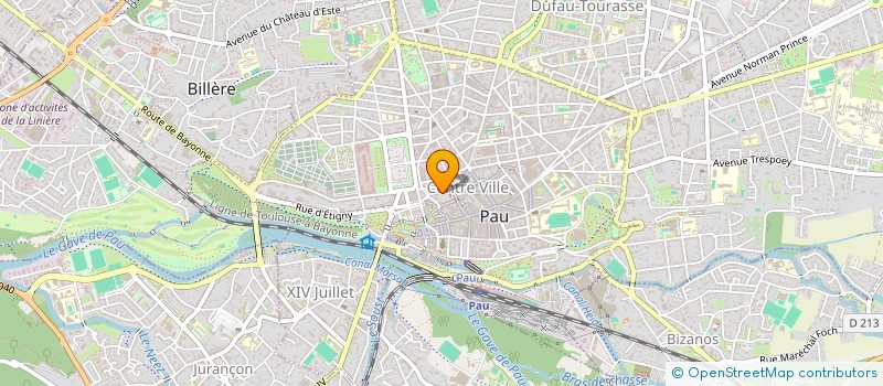 localisation de l'entreprise ACADEMIE DE GUITARE à PAU