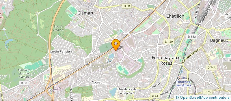 localisation de l'entreprise ACADEMIE DE L'AUDIOVISUEL  CLAMART