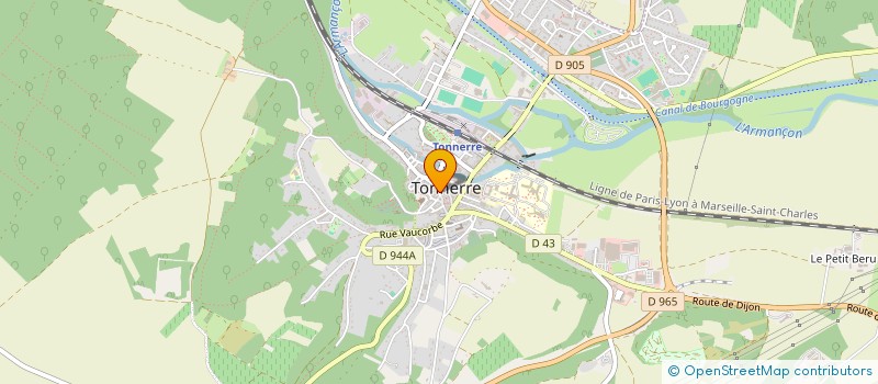 localisation de l'entreprise ACADEMIE DE MUSIQUE ANCIENNE DE TONNERRE  TONNERRE