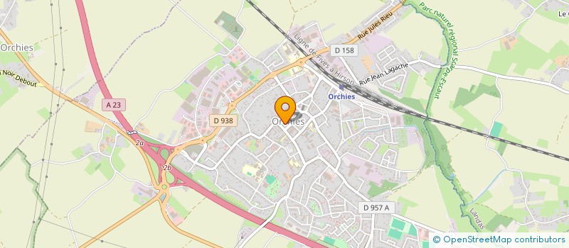 localisation de l'entreprise ACADEMIE DE MUSIQUE D'ORCHIES  ORCHIES