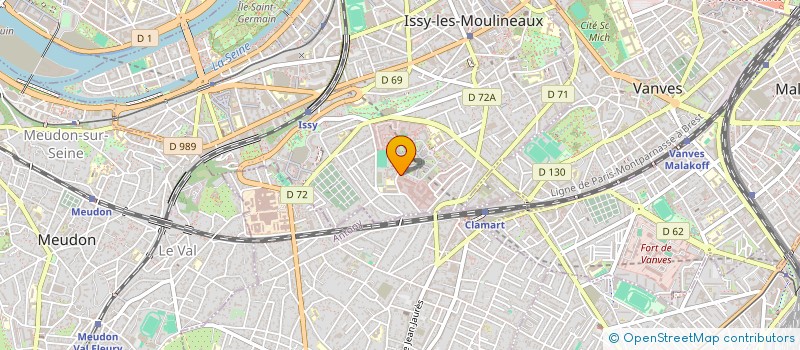 localisation de l'entreprise ACADEMIE DE RECHERCHE MARTIALE (A.R.M.E) à ISSY-LES-MOULINEAUX