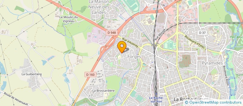 localisation de l'entreprise ACADEMIE DE SABRE LASER VENDEENNE à LA ROCHE-SUR-YON