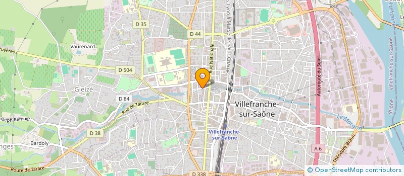 localisation de l'entreprise ACADEMIE DE VILLEFRANCHE ET DU BEAUJOLAIS à VILLEFRANCHE-SUR-SAONE