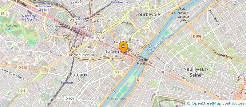 localisation de l'entreprise ACADEMIE DENTAIRE POST UNIVERSITAIRE- ONEDDENTAL LAB à PUTEAUX