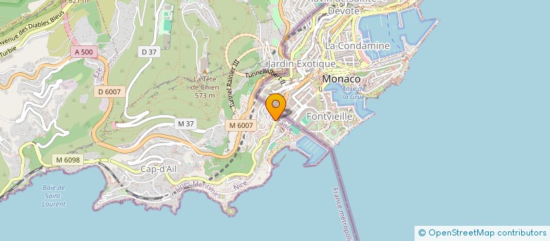 localisation de l'entreprise ACADEMIE DES ARTISTES DE LA COTE D'AZUR à CAP-D'AIL