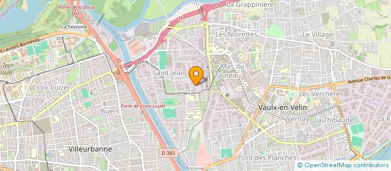 localisation de l'entreprise ACADEMIE DES ARTS ARABES - 3A  VILLEURBANNE