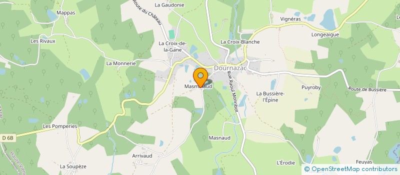 localisation de l'entreprise ACADEMIE DES ARTS CHEVALERESQUES  CHAMPAGNAC-LA-RIVIERE