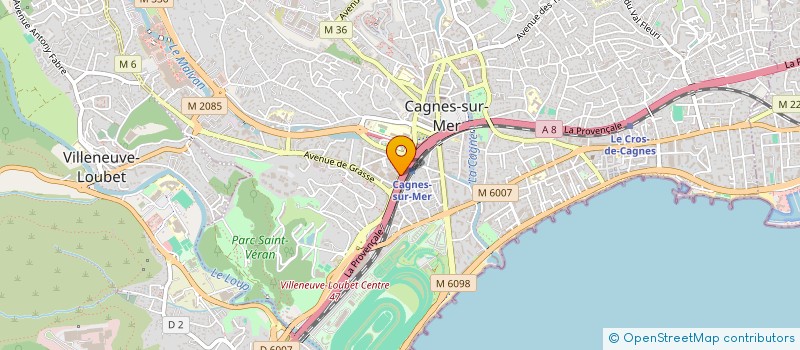 localisation de l'entreprise ACADEMIE DES ARTS ET METIERS DE L AUDIOVISUEL à CAGNES-SUR-MER