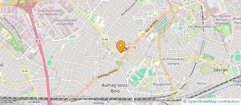localisation de l'entreprise ACADEMIE DES ARTS ET SPORTS DE COMBAT à AULNAY SOUS BOIS