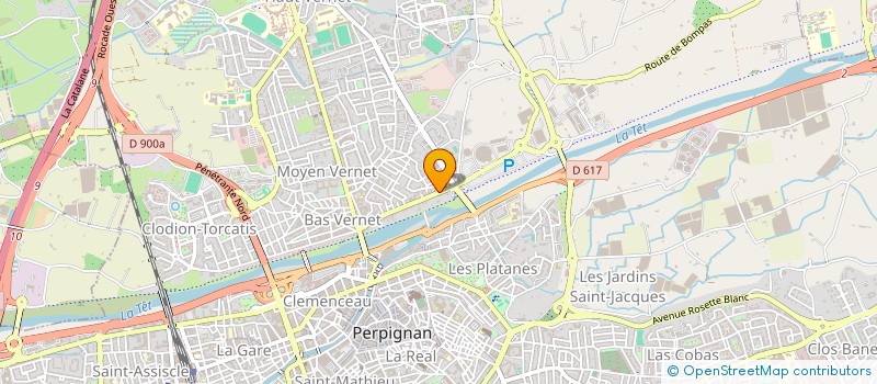 localisation de l'entreprise ACADEMIE DES ARTS MARTIAUX  PERPIGNAN