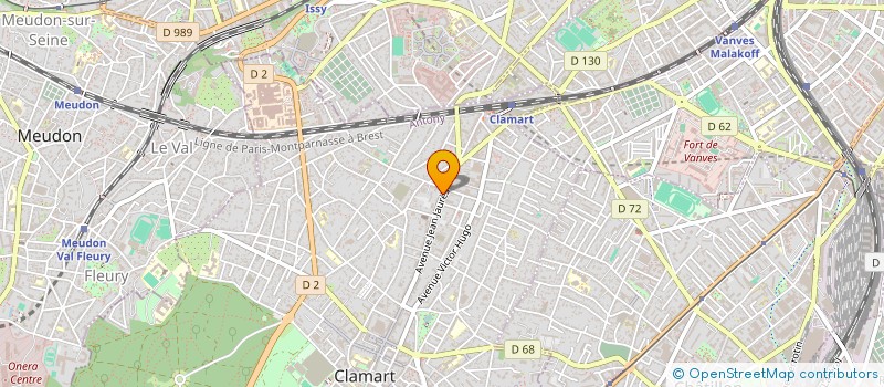 localisation de l'entreprise ACADEMIE DES ARTS ORATOIRES à CLAMART