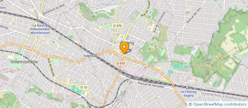 localisation de l'entreprise ACADEMIE DES BEAUX ARTS EST PARISIEN à GAGNY