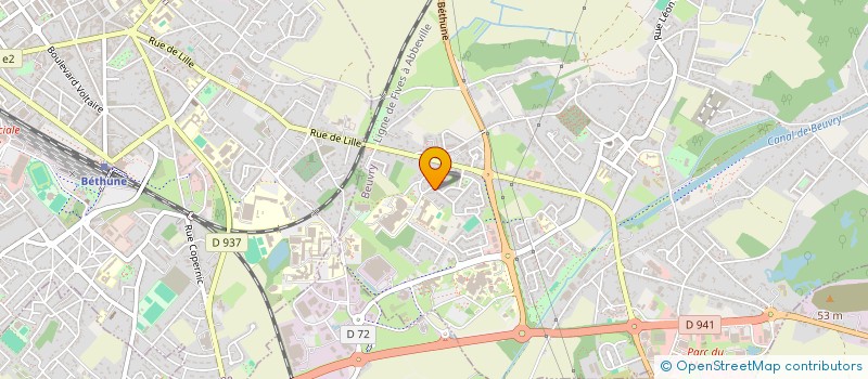 localisation de l'entreprise ACADEMIE DES GARDIENS DE BUT BEUVRYGEOISE  BEUVRY