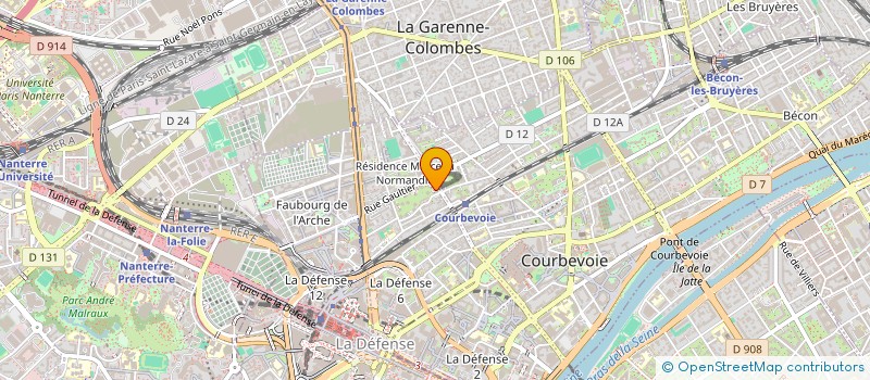 localisation de l'entreprise ACADEMIE DES METIERS DE LA DIPLOMATIE à COURBEVOIE