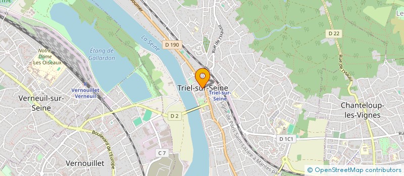 localisation de l'entreprise ACADEMIE DES PEINTRES DE LA VALLEE SEINE à TRIEL-SUR-SEINE