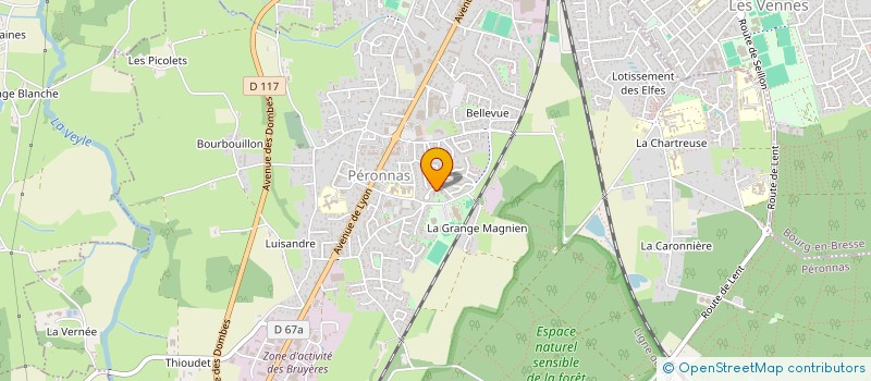 localisation de l'entreprise ACADEMIE DES SPORTS DE CONTACT DE PERONNAS  PERONNAS