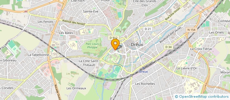 localisation de l'entreprise ACADEMIE DROUAISE DE BILLARD à DREUX