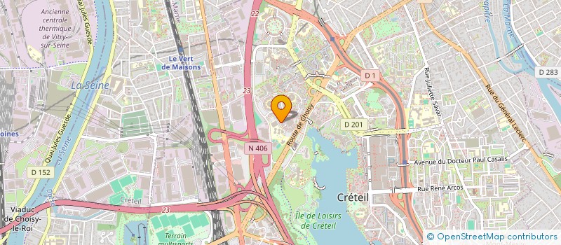 localisation de l'entreprise ACADEMIE FOOT POUR TOUS  CRETEIL