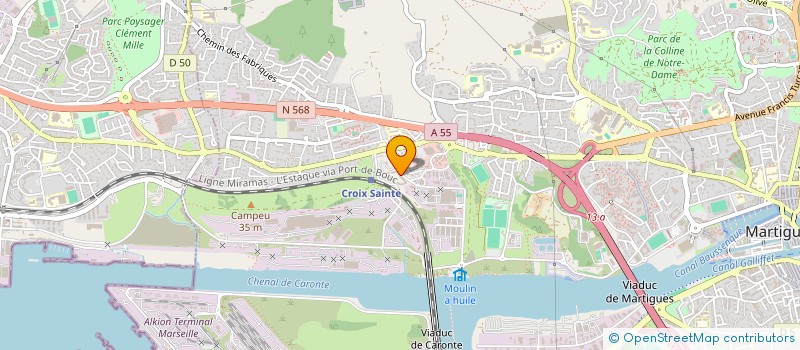 localisation de l'entreprise ACADEMIE FOOTBALL TREIZE  MARTIGUES