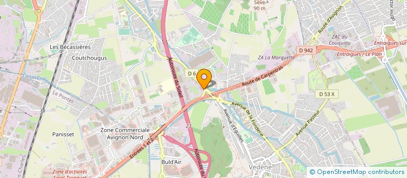 localisation de l'entreprise ACADEMIE FORMATIONS TRAINING ESTHETIQUE  SORGUES