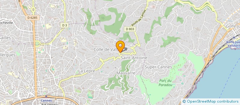 localisation de l'entreprise ACADEMIE FRANCAISE DES COMPETENCES DU FOOTBALL INTERNATIONAL  CANNES