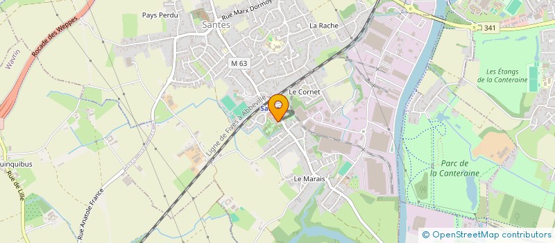 localisation de l'entreprise ACADEMIE FRANCAISE KARATE KYOKUSHIN  SANTES