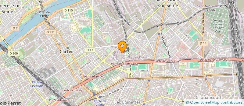 localisation de l'entreprise ACADEMIE GRANDIR à SAINT-OUEN-SUR-SEINE