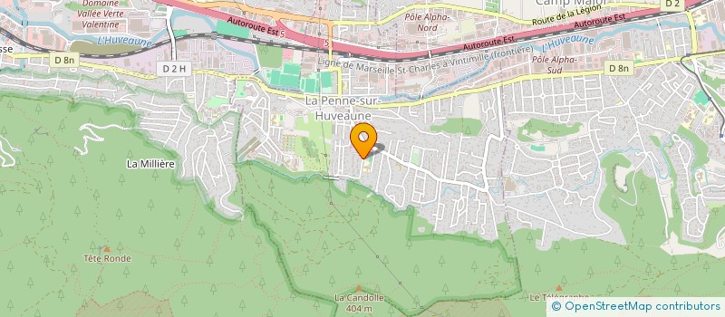 localisation de l'entreprise ACADEMIE HELEN S  LA PENNE-SUR-HUVEAUNE