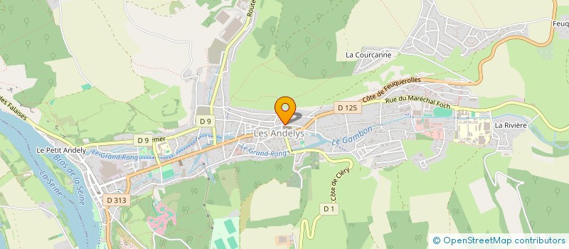 localisation de l'entreprise ACADEMIE INTERNATIONALE D ORGUE  LES ANDELYS