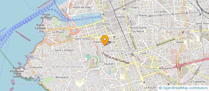 localisation de l'entreprise ACADEMIE INTERNATIONALE DES ARTS ET LETTRES  MARSEILLE