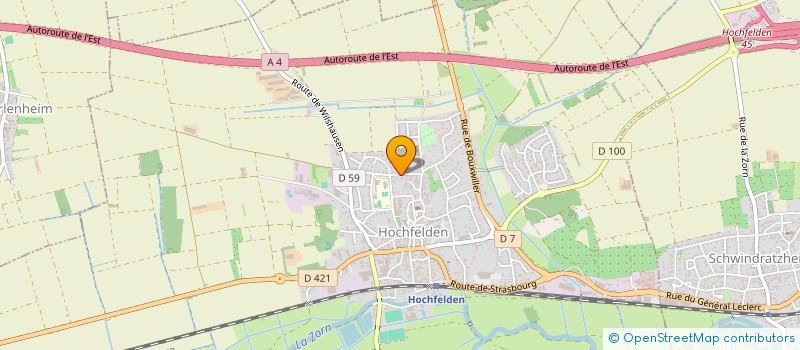 localisation de l'entreprise ACADEMIE KARATE ALSACE SAVERNE-HOCHFELDEN  HOCHFELDEN