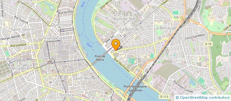 localisation de l'entreprise ACADEMIE KARATE-YOGA BORDEAUX BASTIDE  BORDEAUX