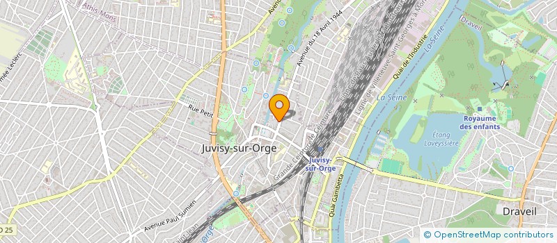 localisation de l'entreprise ACADEMIE KENPO-RYU-JITSU à JUVISY-SUR-ORGE