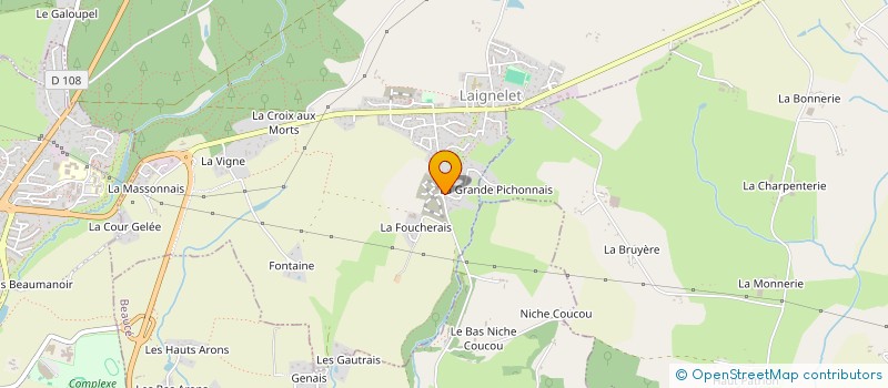 localisation de l'entreprise ACADEMIE KRAV MAGA DEFENSE COMBAT  LAIGNELET