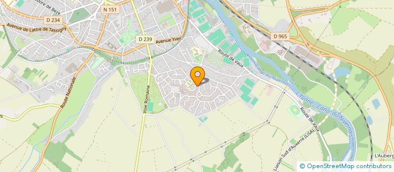 localisation de l'entreprise ACADEMIE KUNG FU DEKEN à AUXERRE