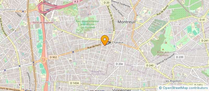 localisation de l'entreprise ACADEMIE LEE KWAN YOUNG D'ARTS MARTIAUX TRADITIONNELS  MONTREUIL