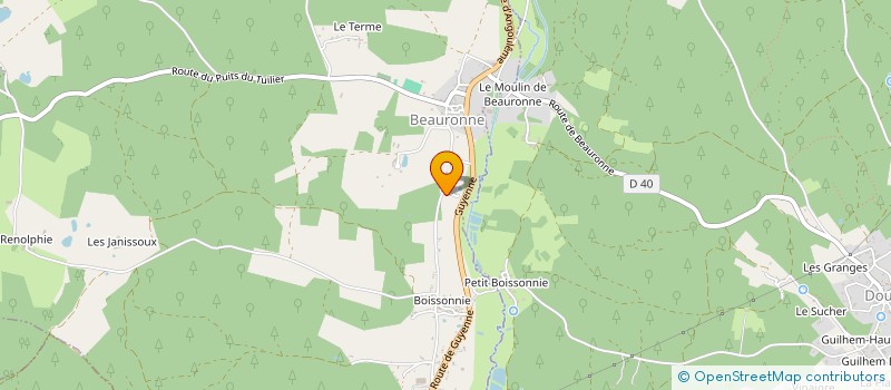 localisation de l'entreprise ACADEMIE LUNARIS  BEAURONNE