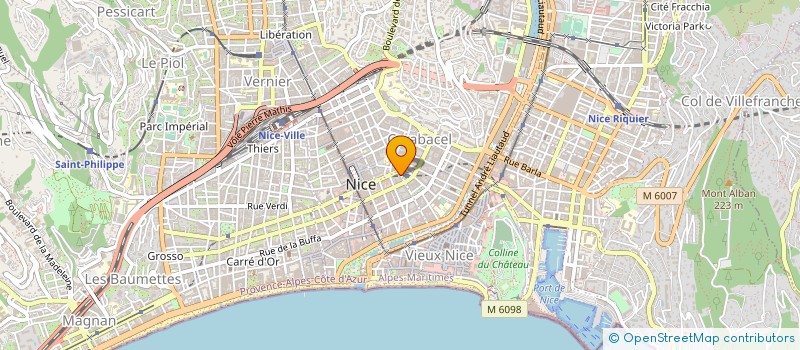 localisation de l'entreprise ACADEMIE MARTIALE DES 9 DRAGONS à NICE