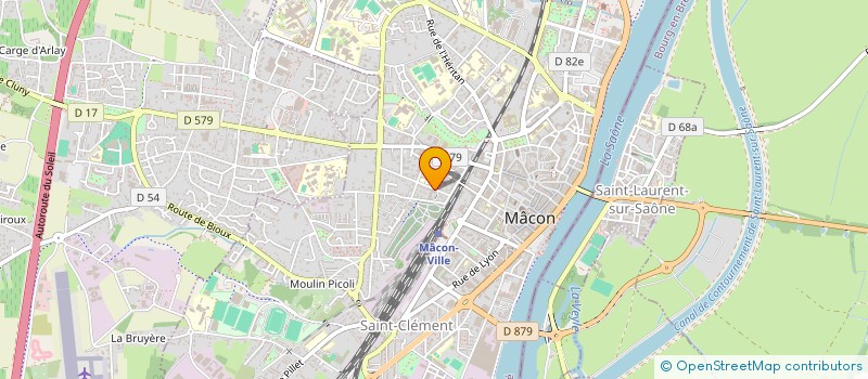 localisation de l'entreprise ACADEMIE MARTIALE JU-COMBAT à MACON