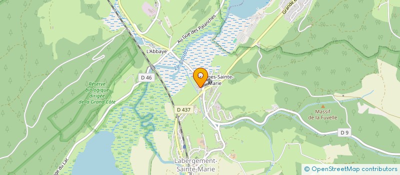 localisation de l'entreprise ACADEMIE MUSICALE DU COUDE  LABERGEMENT-SAINTE-MARIE