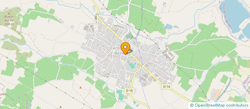 localisation de l'entreprise ACADEMIE MUSIKE ASSOCIATION  CAZOULS-LES-BEZIERS