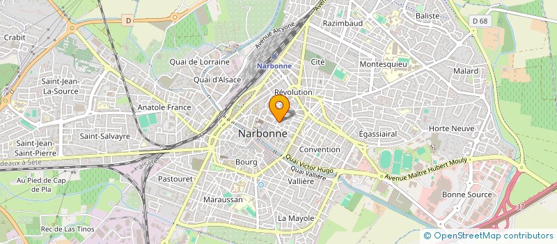 localisation de l'entreprise ACADEMIE NARBONNAISE DE SABRE  NARBONNE