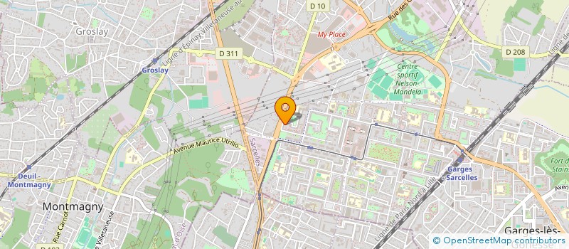 localisation de l'entreprise ACADEMIE NATIONALE DES FORMATIONS PROFESSIONNELLES CONTINUES à SARCELLES